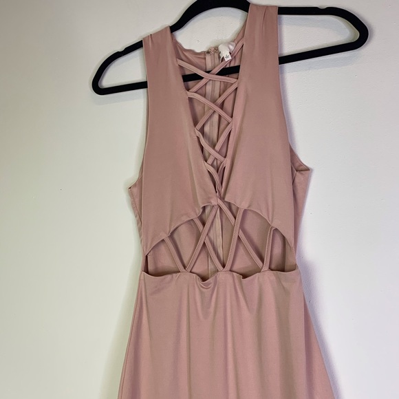 By the way Lauryn Lace Up Cut Out Dress NWOT - Picture 5 of 7
